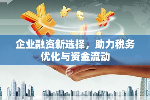 屯溪企业融资新选择，助力税务优化与资金流动