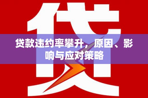 屯溪贷款违约率攀升，原因、影响与应对策略