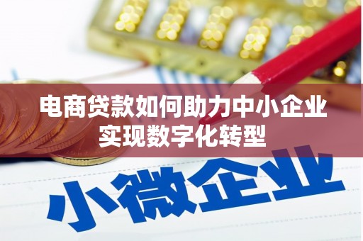 屯溪电商贷款如何助力中小企业实现数字化转型