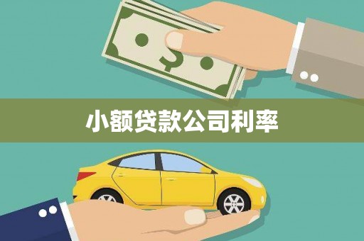 屯溪小额贷款公司利率