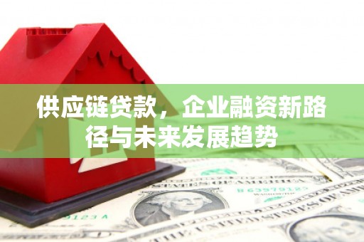 屯溪供应链贷款，企业融资新路径与未来发展趋势