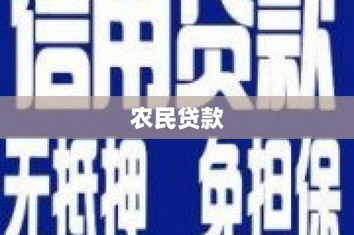屯溪农民贷款