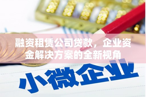 屯溪融资租赁公司贷款，企业资金解决方案的全新视角