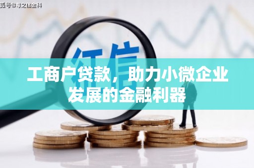 屯溪工商户贷款，助力小微企业发展的金融利器