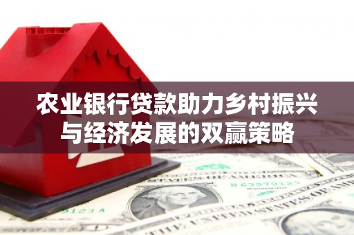 屯溪农业银行贷款助力乡村振兴与经济发展的双赢策略