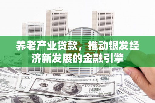 屯溪养老产业贷款，推动银发经济新发展的金融引擎