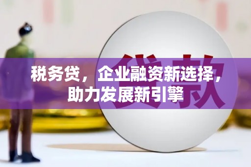 屯溪税务贷，企业融资新选择，助力发展新引擎