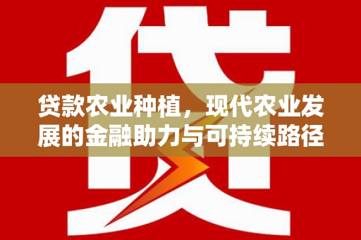 屯溪贷款农业种植，现代农业发展的金融助力与可持续路径