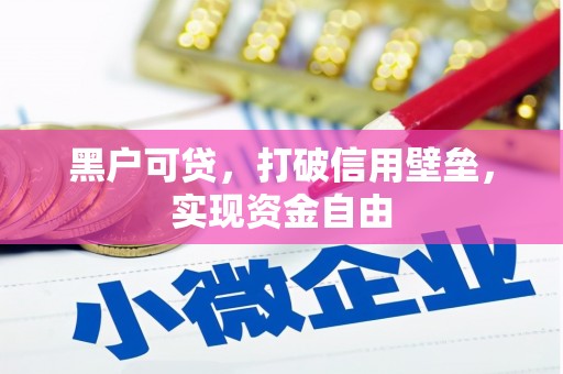 屯溪黑户可贷，打破信用壁垒，实现资金自由