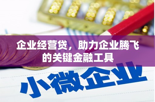 屯溪企业经营贷，助力企业腾飞的关键金融工具