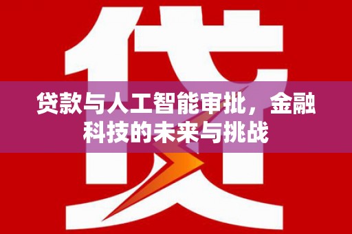 屯溪贷款与人工智能审批，金融科技的未来与挑战