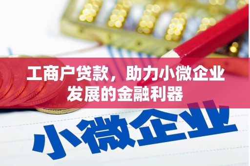 屯溪工商户贷款，助力小微企业发展的金融利器