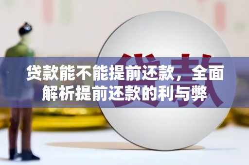 屯溪贷款能不能提前还款，全面解析提前还款的利与弊