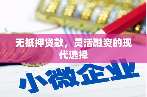 屯溪无抵押贷款，灵活融资的现代选择