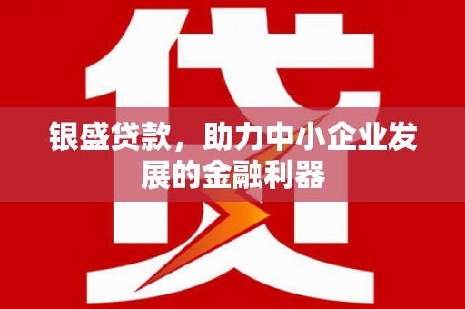 屯溪银盛贷款，助力中小企业发展的金融利器