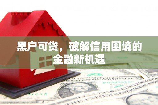 屯溪黑户可贷，破解信用困境的金融新机遇