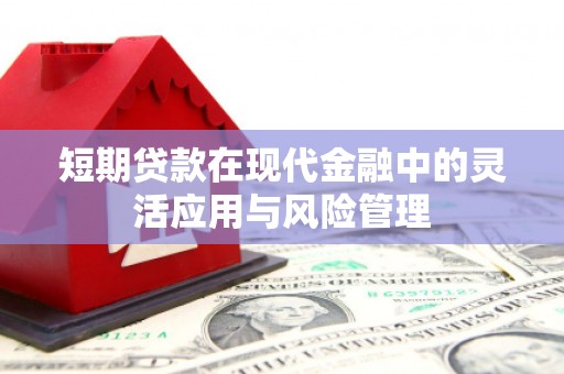 屯溪短期贷款在现代金融中的灵活应用与风险管理
