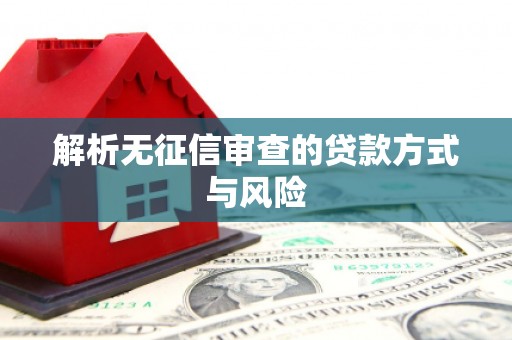 屯溪解析无征信审查的贷款方式与风险