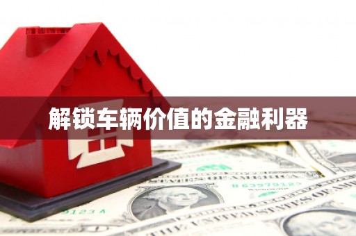 屯溪解锁车辆价值的金融利器