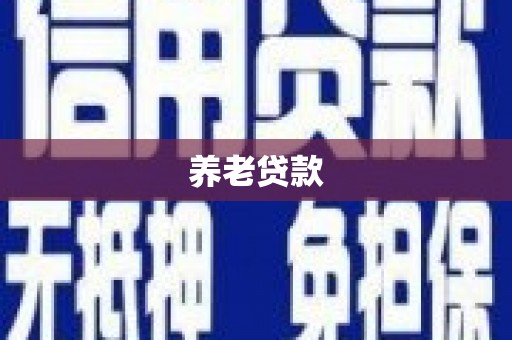 屯溪养老贷款