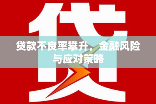 屯溪贷款不良率攀升，金融风险与应对策略